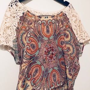 ❤️ One World Crochet Lace Blouse